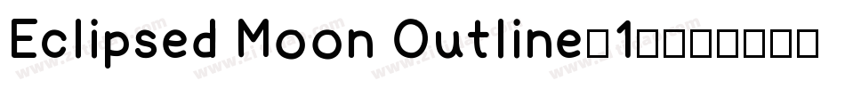 Eclipsed Moon Outline(1)字体转换